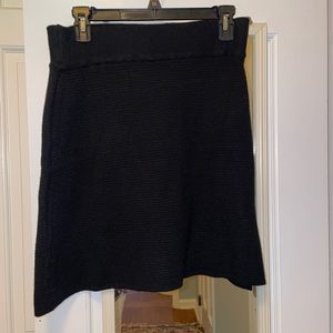 Classic black knit skirt by Tahari